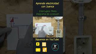 Interruptor Mixto Diagrama aprendaelectricidadbasica electricidadindustrial electricidad [upl. by Tabb]