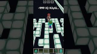 999 IQ Köylü Labirent Zorluğu  Medium  Minecraft  youtubeshorts minecraft shorts [upl. by Aimahc]