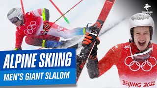 Alpine Skiing  Mens Giant Slalom  Run 1amp2  Full Replay  Beijing2022 [upl. by Ial]