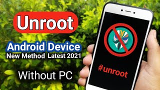 Unroot any Android Devices Latest🔥 2021 method  Remove Magisk Completely  New Official Method [upl. by Deadman]