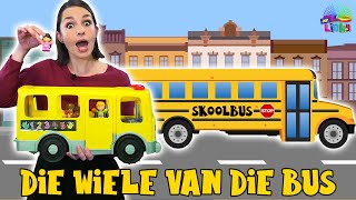 Die Wiele van die Bus  Afrikaanse Liedjie vir Kinders  Opvoedkundige Videos vir Kleuters [upl. by Yeslek]