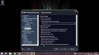 AVG Internet Security Advanced Settings [upl. by Adara936]