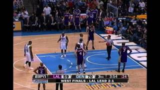 05252009 Dahntay Jones trips Kobe Bryant on purpose [upl. by Aderfla596]