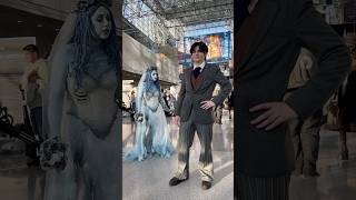 Viktor… a corpse bride behind you corpsebride cosplay halloween nycc newyorkcomiccon [upl. by Hagood731]