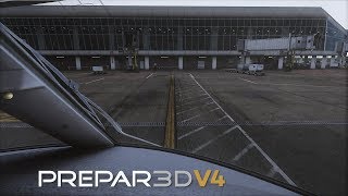 P3Dv4 Ultra Realism CRJ900 Landing at Boston Logan Intl [upl. by Linc710]