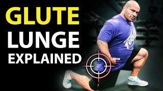 Make Lunging INSANELY EFFECTIVE For Glute Growth  Targeting The Muscle [upl. by Siuoleoj]