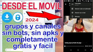 DESCARGAR VIDEOS RESTRINGIDOS DE TELEGRAM 2024 [upl. by Assertal]