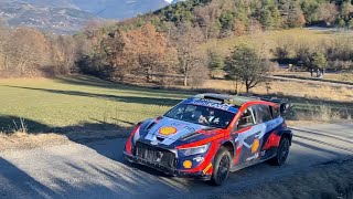 Test Rallye MonteCarlo 2024  Andreas Mikkelsen  Hyundai I20 N WRC [upl. by Mita938]