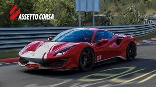 RAW FERRARI 488 PISTA PILOTI NORDSCHLEIFE LAP [upl. by Nauwtna]