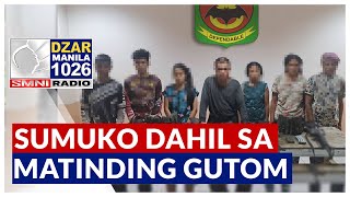 Pitong miyembro ng rebeldeng grupo sa Bukidnon sumuko dahil sa matinding gutom  via Almar Forsuelo [upl. by Broucek793]