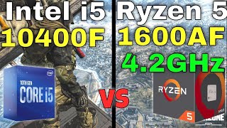 Intel i5 10400F vs Ryzen 5 1600 AF 🤔Gaming Benchmark Comparison [upl. by Namor]