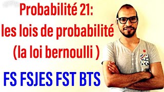 Probabilité 21  les lois de probabilité la loi bernoulli  adnantaalim [upl. by Valenba]