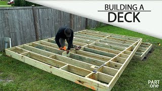 Building A Ground Level DECK  Part 1 [upl. by Acinnej]