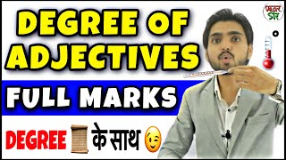 Degree Of Adjectives  Degree of Adjective RulesConceptUse  In Hindi  English GrammarSpoken [upl. by Auberbach805]