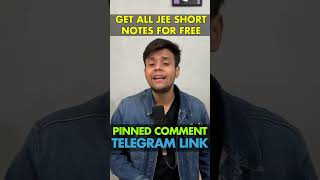 Best Short Notes for JEE for FREE😍🔥Link in description jee jee2023 [upl. by Orestes918]