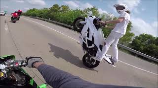 Stunt Motorcycle TAKEOVER Highway at ESR Stunt Ride 2019 [upl. by Jaime]