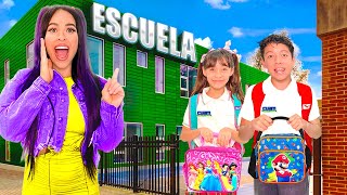 LLEVO A DANIELA Y A SPAY A LA ESCUELA Su primer día de clases  Karla Bustill [upl. by Anavi112]