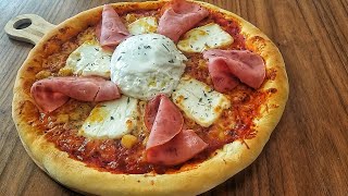 Recette de la PIZZA NAPOLITAINE  Pâte à pizza napolitaine [upl. by Imhsar]