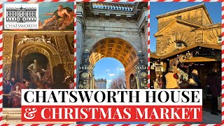 Chatsworth House Derbyshire  Christmas Markets  Stately Home Estate Tour  Jos Atkin [upl. by Emmalynn602]