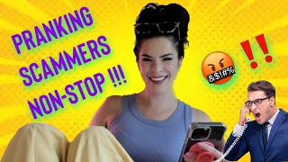 PRANKING SCAMMERS NONSTOP  irlrosie [upl. by Nerral]