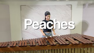 Peaches🍑  Justin Bieber  Marimba cover [upl. by Akitnahs]