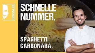 Schnelles Spaghetti CarbonaraRezept von Steffen Henssler [upl. by Afesoj]