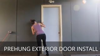 Install a Prehung Exterior Door The EASY way [upl. by Lazaro]