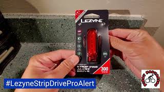 Padyakero Review Lezyne Strip Drive Pro Alert Rear Bike Light [upl. by Ciryl]