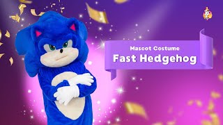 Fast Hedgehog Mascot Costume [upl. by Grodin129]