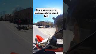 Stark Varg speed test Next time well turn it up to 80hpstark electric motocross motorcycle [upl. by Annemarie]