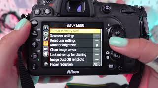 How to Format SD Card on Nikon D7100 [upl. by Eicaj]