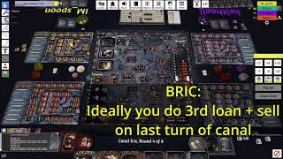 Brass Birmingham guide  game 8  How to master BRIC [upl. by Arema317]