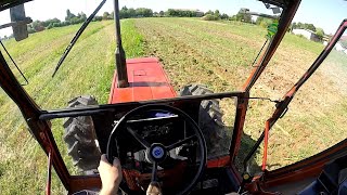 Cab View  Fiatagri 8090 DT  Dischiera Spedo 240 m  Disking Soil [upl. by Ibrek99]