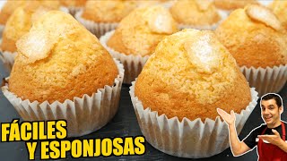 MAGDALENAS con COPETE ¡La receta perfecta para el desayuno o la merienda 🍰🔥Fácil y casera  874 [upl. by Jayne]