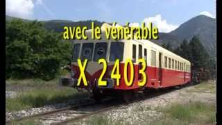 Locovision n° 19  La ligne du Col de Cabre avec lautorail X2403 [upl. by Nahrut]