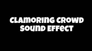 Clamoring Crowd Sound Effect with my friend Matt [upl. by Dlnaod530]