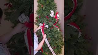 Full tutorial drops tonight on my channel How to add ribbon into your tree diy howto christmas [upl. by Anirbus]