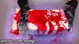 Purple TyDBol  Soft scrub  oxy powder and other products 💜🩷🩶🤍Squeezing sponges asmr [upl. by Aicilaf]