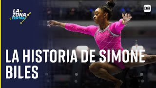 LA HISTORIA DE VIDA DE LA GIMNASTA SIMONE BILES  LA ZONA CENTRAL [upl. by Ainaznat694]