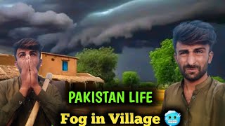 Fog in village Pakistan village Life  Sindhi village life [upl. by Tomchay]