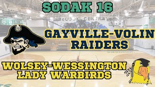 SODAK 16 VOLLEYBALL  GayvilleVolin Raiders vs WolseyWessington Lady Warbirds [upl. by Attenal850]