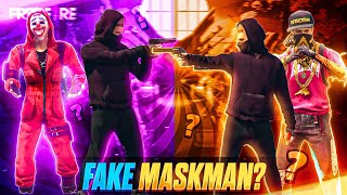 Diamond Heist In Free Fire World Part 8 🔥Fake Vs Real Maskman 💫 [upl. by Yelsnik]