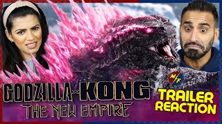 GODZILLA X KONG THE NEW EMPIRE TRAILER REACTION Godzilla Vs Kong 2 [upl. by Hairom]