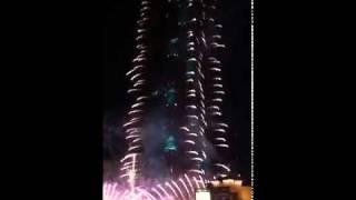 Khans  Dubai Burj Khalifa New Years 2012 Fireworks Show 4 [upl. by Eohce224]