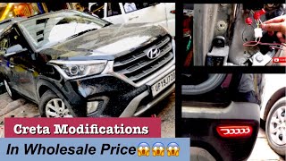 Hyundai creta fully modified  High quality Vacuum seat covers  DRL  Creta 2019  Wholesale Price [upl. by Jew]