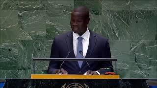 Hon Bakary Y Badjie speaking at the UN summit 2024 [upl. by Otrebide460]