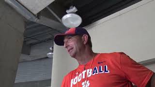 Swinney talks after Aug 16 Scrimmage [upl. by Kezer822]