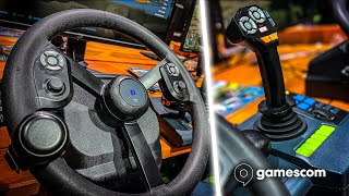 🔥 MEIN LIVE EINDRUCK vom neuen LSLenkrad auf der GAMESCOM 🤩  HORI Farming Vehicle Control System [upl. by Catto809]