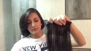 How to wear Clip On Hair Extensions  by Velvet Extensions India [upl. by Hettie]