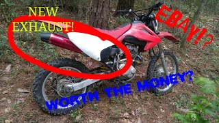 Is A EBay Exhaust Really Worth It EBay Dirtbike Exhaust Review [upl. by Ten299]